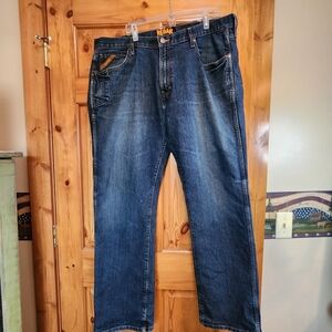 Ariat Slim Straight M5 Rebar Jeans, Size 42x34